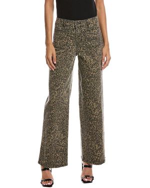 Vince Camuto Wide Leg Printed Denim Pant - Green
