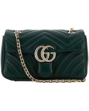 Gucci Leather Shoulder Bag - Green