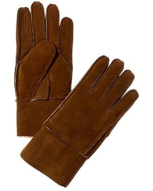 Surell Shearling-Lined Tech Gloves - Brown