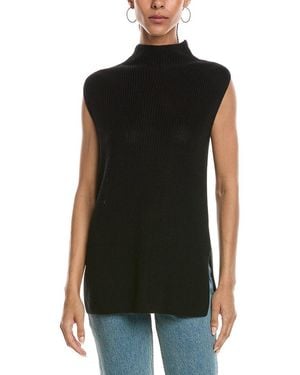 Bella Dahl Mock Neck Jumper Vest - Black