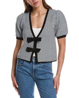 525 America Elaine Puppytooth Cardigan - Grey