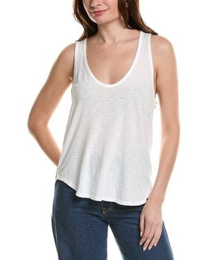 Bella Dahl Scoop Neck Tank - White