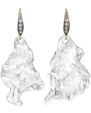 Margo Morrison Vermeil Gemstone Earrings - White