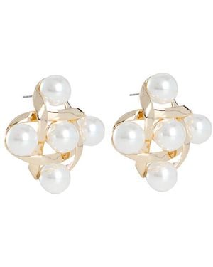 retroféte Stud Earrings - White