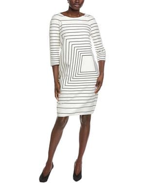 Akris Silk-Blend Midi Dress - White