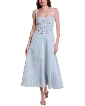 Bardot Lilah Denim Midi Dress - Blue