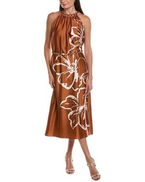 Maggy London Midi Dress - Brown