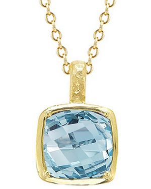 Reiss 14k 6.00 Ct. Tw. Blue Topaz Necklace