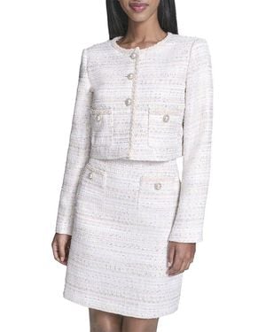 KARL LAGERFELD Metallic Jacket - White