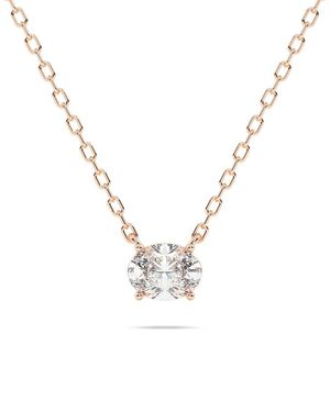 Lab Grown Diamonds 14K Rose 0.75 Ct. Tw. Lab-Grown Diamond Necklace - Metallic