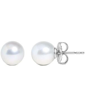 Haus of Brilliance 14K Stud Earrings - White