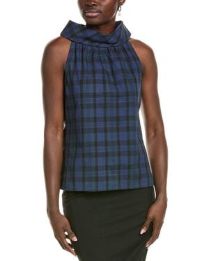 Sail To Sable Cowl Neck Top - Blue
