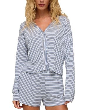 Z Supply Mara Stripe Cardigan - Blue