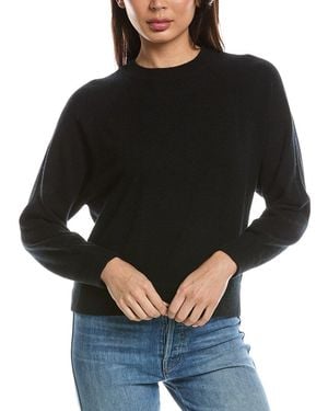 Forte Rib Trim 100% Cashmere Sweatshirt - Black