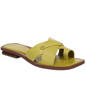 Franco Sarto A-Etta Leather Slide - Yellow