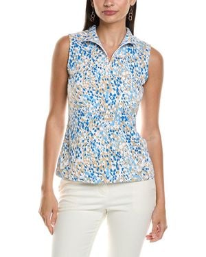 J.McLaughlin Bedford Catalina Cloth Top - Blue