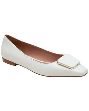 Linea Paolo Nancy Leather Flat - White