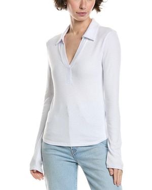 Michael Stars Bleu Polo Shirt - White