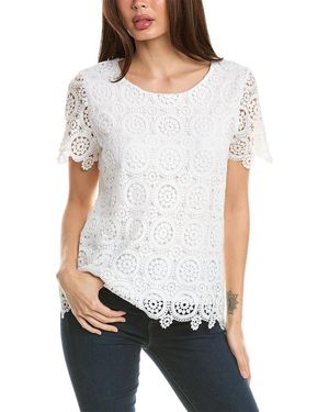 Jones New York Lace Top - White