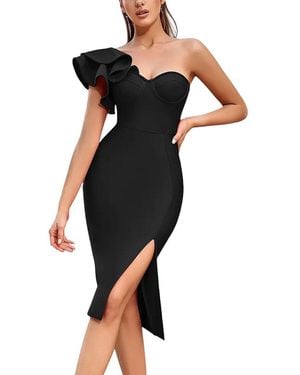 CAMILA BLANCO Midi Dress - Black