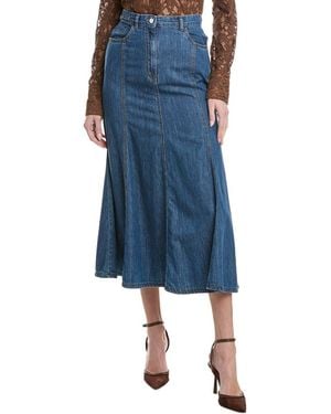 Marella Edera Midi Skirt - Blue