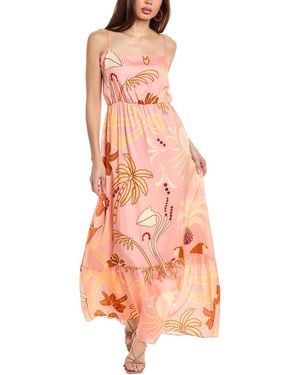 JUAN DE DIOS Polera Silk Maxi Dress - Orange