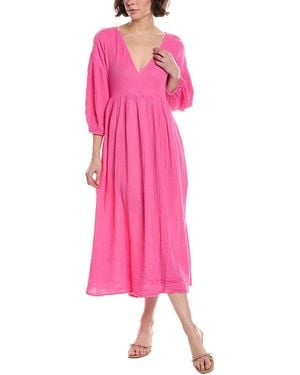Michael Stars Isabella Empire Waist Midi Dress - Pink