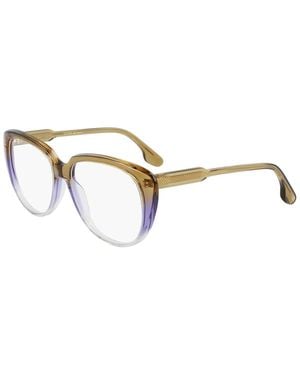 Victoria Beckham Guilloché 54Mm Optical Frames - Metallic