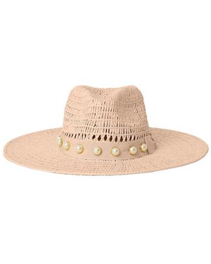BTB Los Angeles Ollie Pearl Straw Hat - Natural