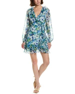Bardot Triple Frill Dress - Blue