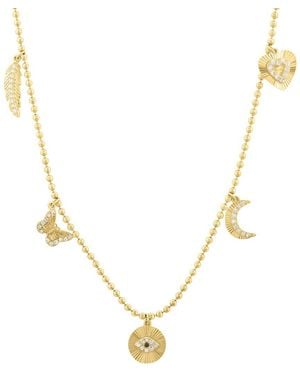 Effy Fine Jewelry 14K 0.16 Ct. Tw. Diamond Necklace - Metallic