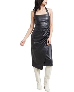 MODERN CITIZEN Lenu Square Neck Halter Top - Black