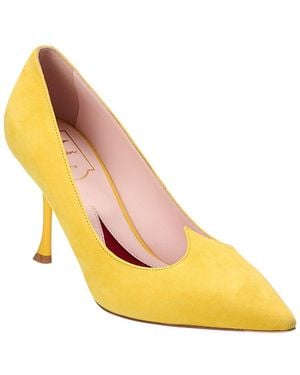 Roger Vivier 90 Suede Pump - Yellow