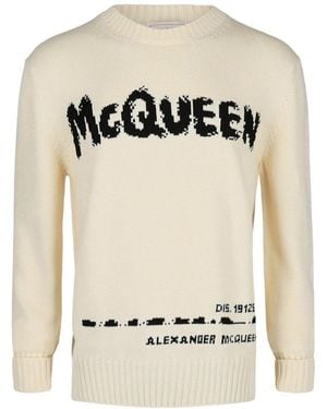 McQueen Logo Crewneck Jumper - Black