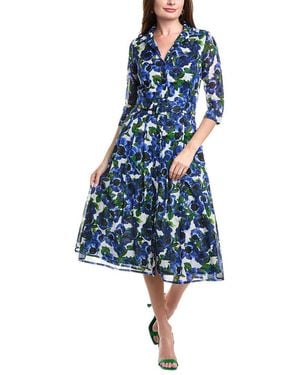 Samantha Sung Audrey Shirtdress - Blue