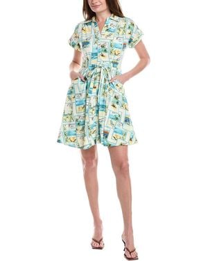 Taylor Linen-Blend Shirtdress - Green