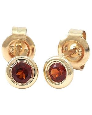 Gemstones Classic 14K 0.29 Ct. Tw. Garnet Earrings - Natural