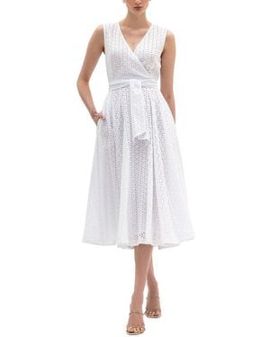 BGL Sleeveless Midi Dress - White