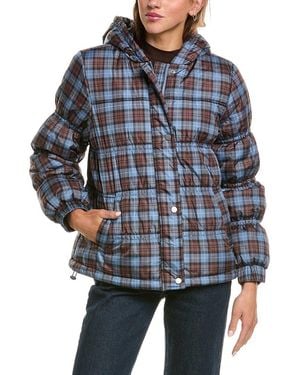Scotch & Soda Fenna Hooded Puffer Jacket - Blue
