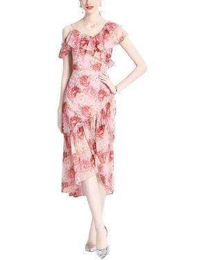 DZA Midi Dress - Pink