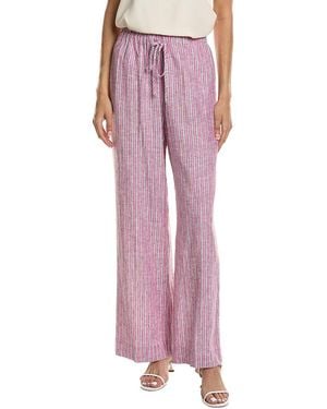 tyler boe Palmer Linen-Blend Stripe Pant - Pink