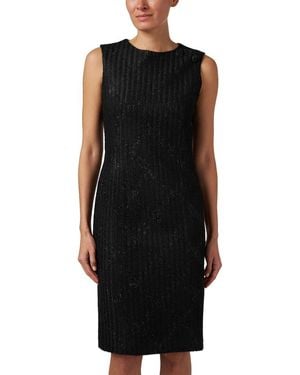 Marc Cain Plaid Sheath Dress - Black