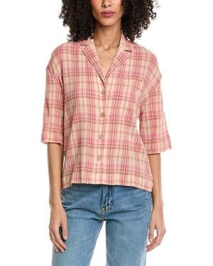 Faherty Canyon Haze Shirt - Red