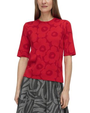 Marimekko Rws Kehys Unikko Pullover - Red