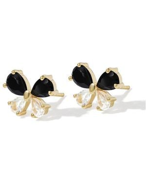 TIRAMISU Plated 1.60 Ct. Tw. Gemstone Stud Earring - White