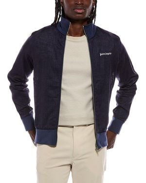 Palm Angels Linen Jacket - Blue