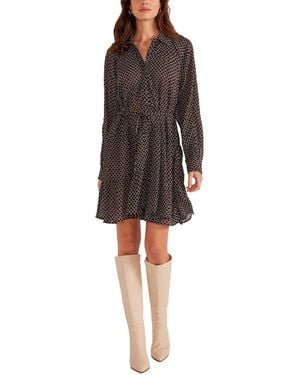 MINKPINK Lydia Tiered Shirt Dress - Black