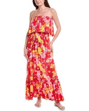 Tiare Hawaii Bungalow Maxi Dress - Red