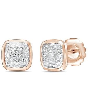 Diana M. Jewels Diana M. 14K Rose 1.50 Ct. Tw. Lab-Grown Diamond Stud Earrings - White