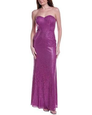 Rene Ruiz Sequin Gown - Purple